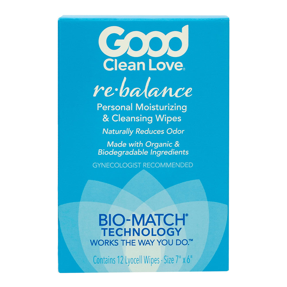 Good Clean Love Re Balance Individually Wrapped Wipes, 12 Ea